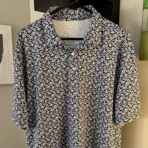 Southern Tide Floral Golf Polo, Size XL
